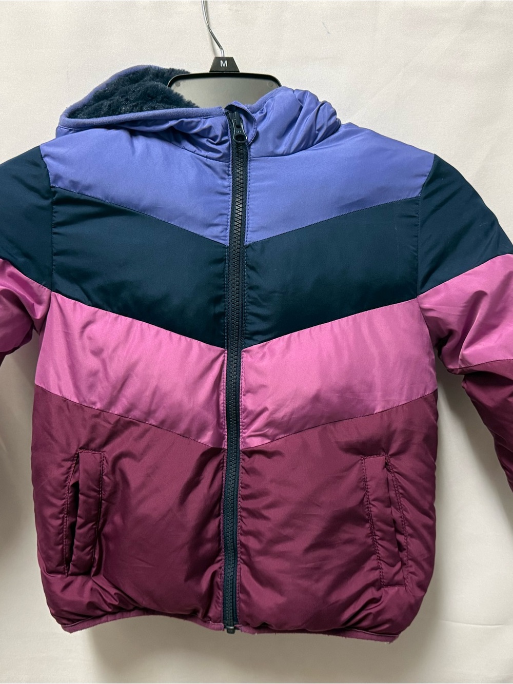 SwissTech girls colorblock puffer jacket 4T